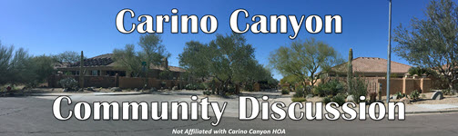 Carino Canyon Community Discussion